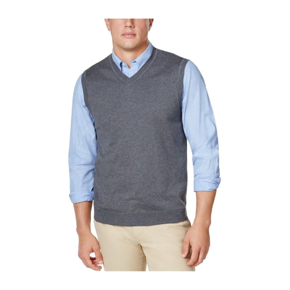 CLUBROOM Mens Gray Crew Neck Sweater XL